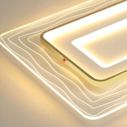 Obdĺžnikové zapustené minimalistické akrylové ultratenké stropné svietidlo