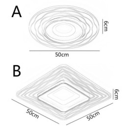 Minimalistické akrylové ultratenké stropné svietidlo pod omietku