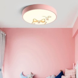 Kreslená stropná lampa so zvieracím detským stropom