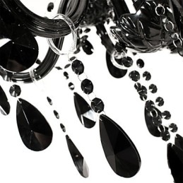 Luster Black Crystal Modern 6 svetiel