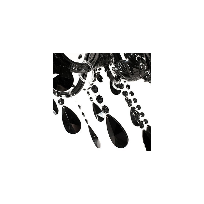 Luster Black Crystal Modern 6 svetiel