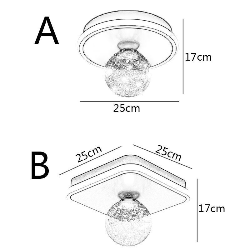 Zapustené stropné svietidlo Home Decor