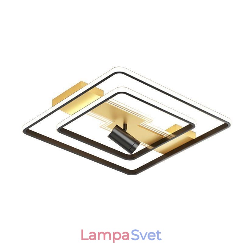 Geometrické zapustené akrylátové stropné svietidlo