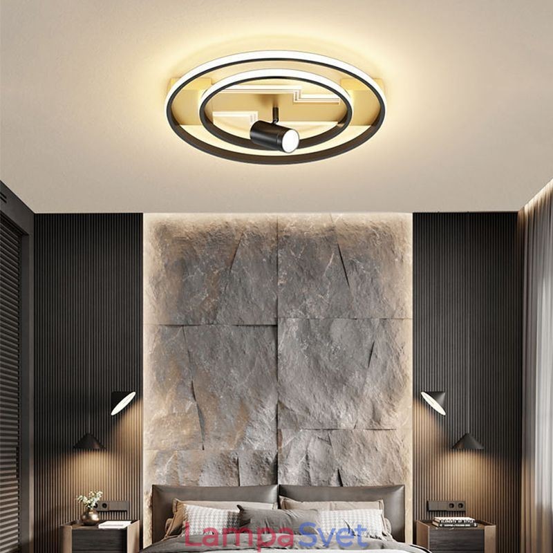 Geometrické zapustené akrylátové stropné svietidlo