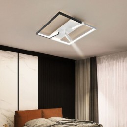 Stropné svietidlo Čiernobiele akrylové osvetlenie