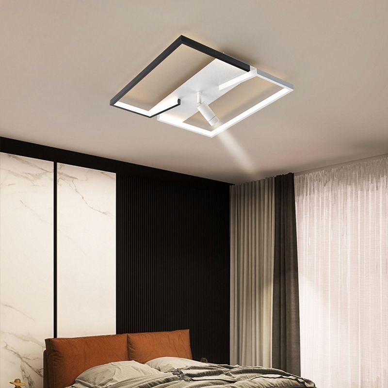 Stropné svietidlo Čiernobiele akrylové osvetlenie