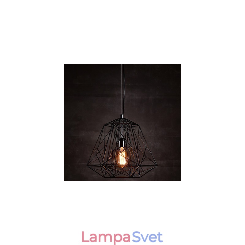 Prívesok v tienidlo na lampu v čiernej farbe