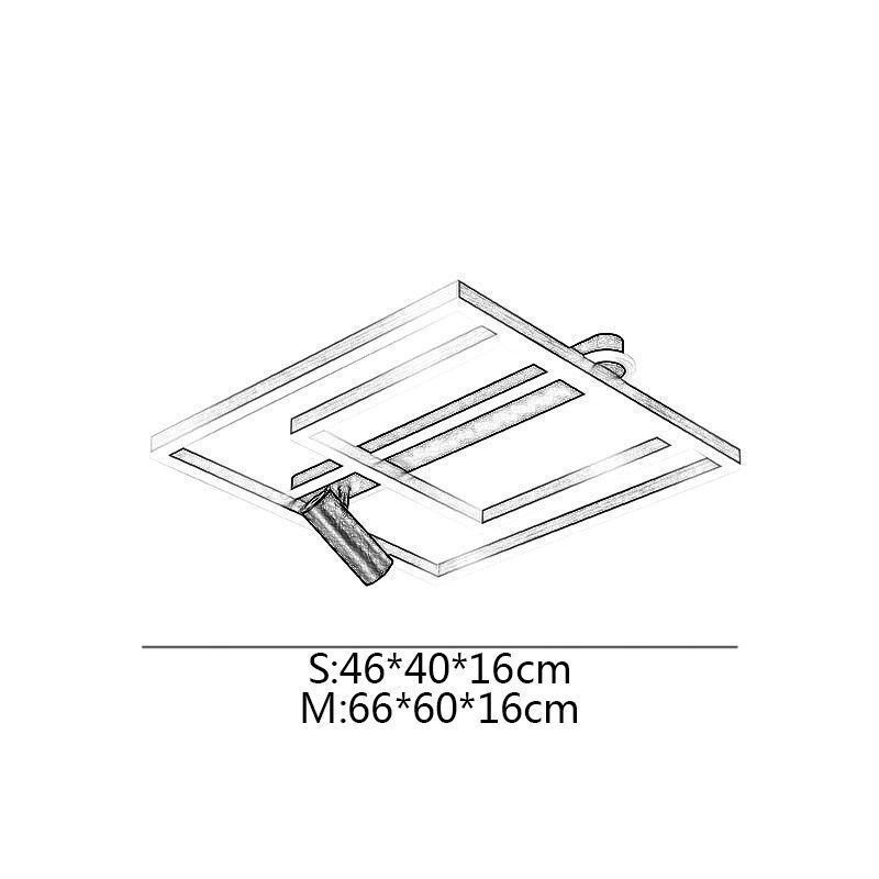 Zapustené minimalistické akrylové stropné svietidlo