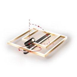 Zapustené minimalistické akrylové stropné svietidlo