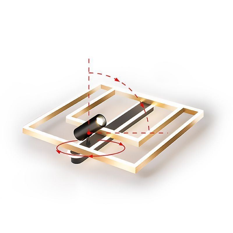 Zapustené minimalistické akrylové stropné svietidlo