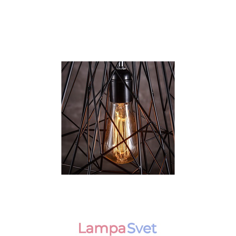 Prívesok v tienidlo na lampu v čiernej farbe