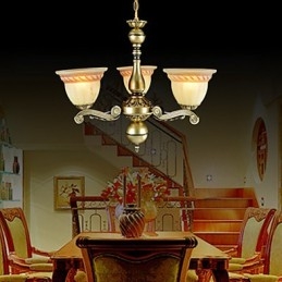Luster Three Lights Bronze European Retro Classic