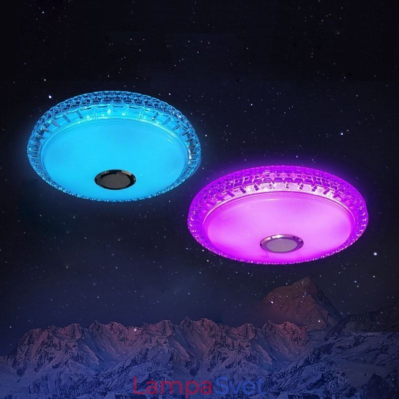Zapustené stropné svetlo Diaľkové ovládanie APP Bluetooth Music Speaker Light