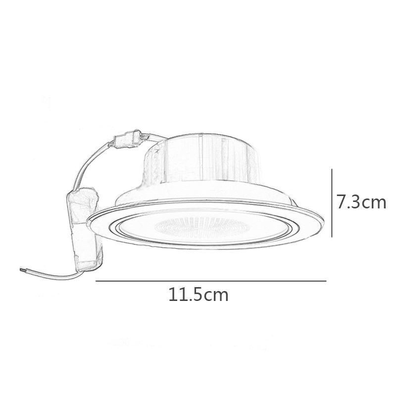 Downlight Inteligentné stropné svietidlo Bluetooth pre hudbu na mobilný telefón