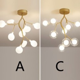 Zapustené stropné svietidlo Nordic Branches