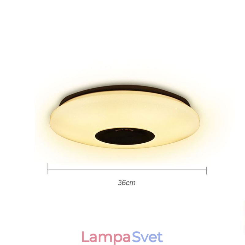 Farebné stropné svietidlo pod omietku s funkciou časovania hudobného reproduktora Bluetooth