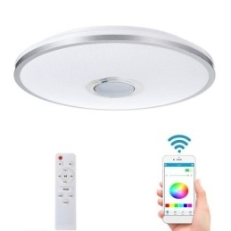Zapustené farebné stropné svietidlo s funkciou časovania hudobného reproduktora Bluetooth