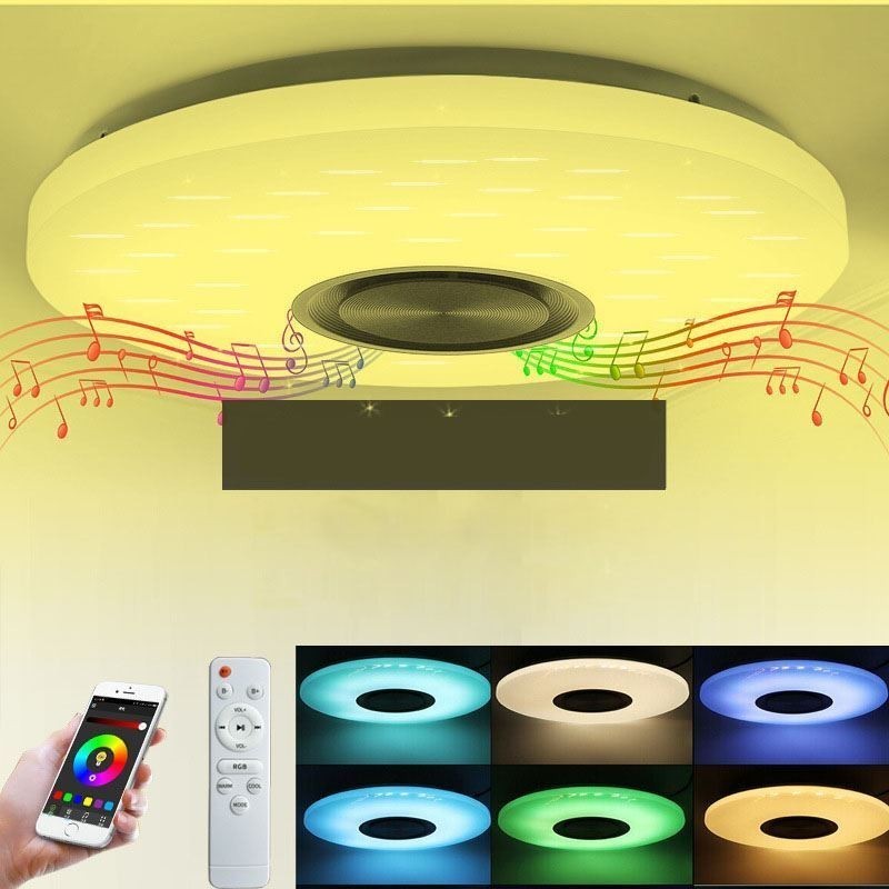 Zapustená dekoratívna lampa Diaľkové ovládanie APP Bluetooth Music Speaker Lampa