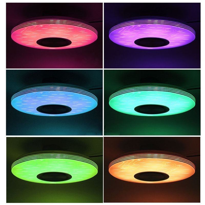 Zapustené stropné svietidlo Dekoratívne svietidlo Diaľkové ovládanie APP Bluetooth Music Speaker Lampa