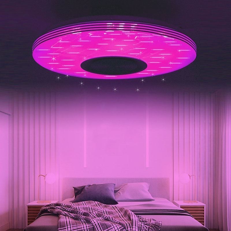 Zapustené stropné svietidlo Dekoratívne svietidlo Diaľkové ovládanie APP Bluetooth Music Speaker Lampa