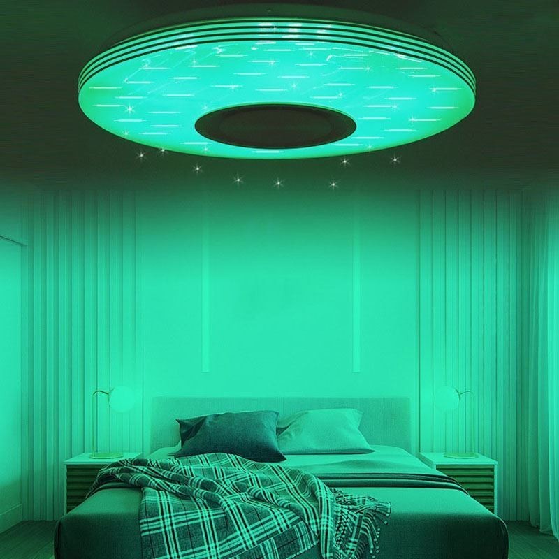 Zapustené stropné svietidlo Dekoratívne svietidlo Diaľkové ovládanie APP Bluetooth Music Speaker Lampa