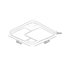Moderné geometrické zapustené stropné svietidlo akrylové dekoračné svietidlo