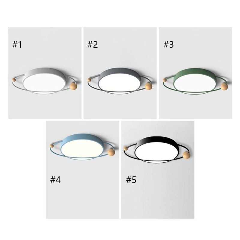 Moderné okrúhle stropné svietidlo Planet Flush Mount
