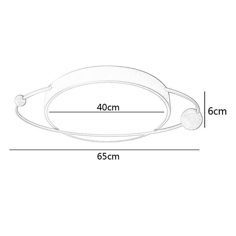 Moderné okrúhle stropné svietidlo Planet Flush Mount