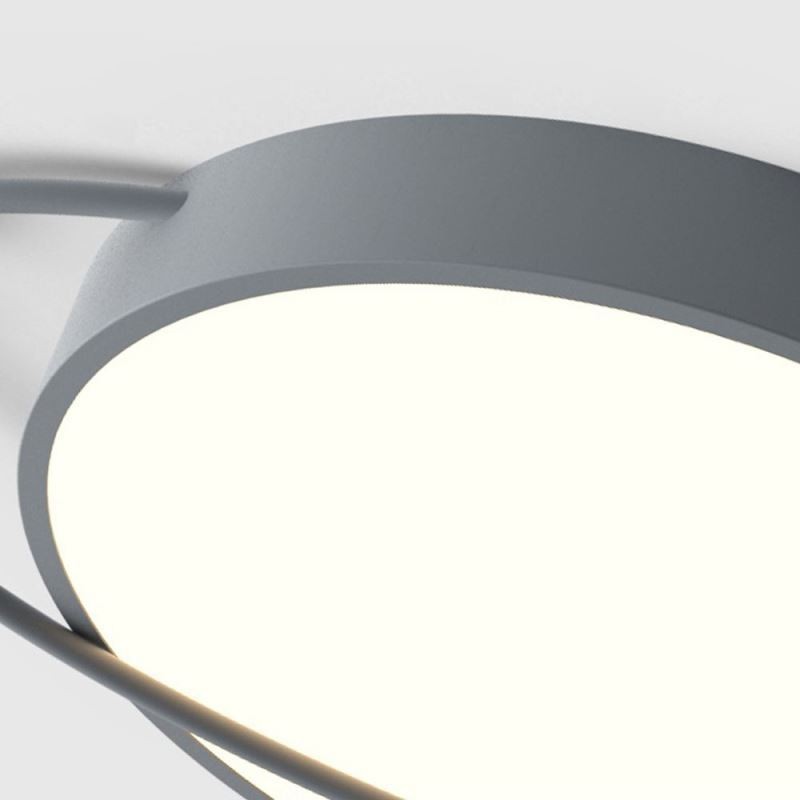 Moderné okrúhle stropné svietidlo Planet Flush Mount