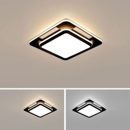 Moderné minimalistické zapustené osvetlenie štvorcové stropné svietidlo