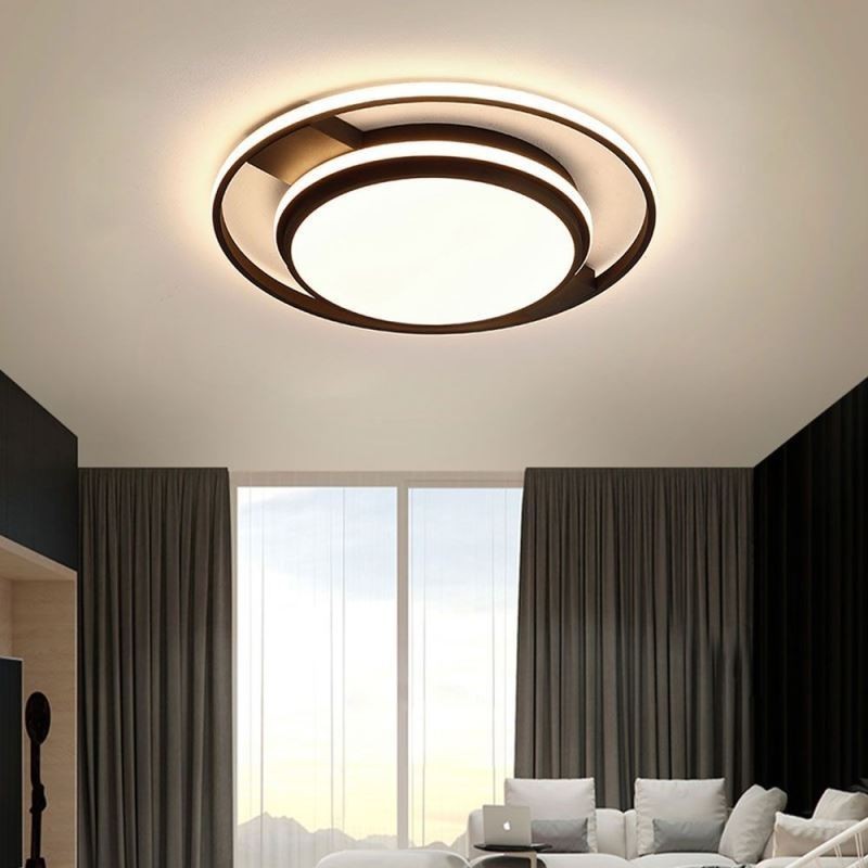 Moderné minimalistické okrúhle stropné svietidlo pod omietku