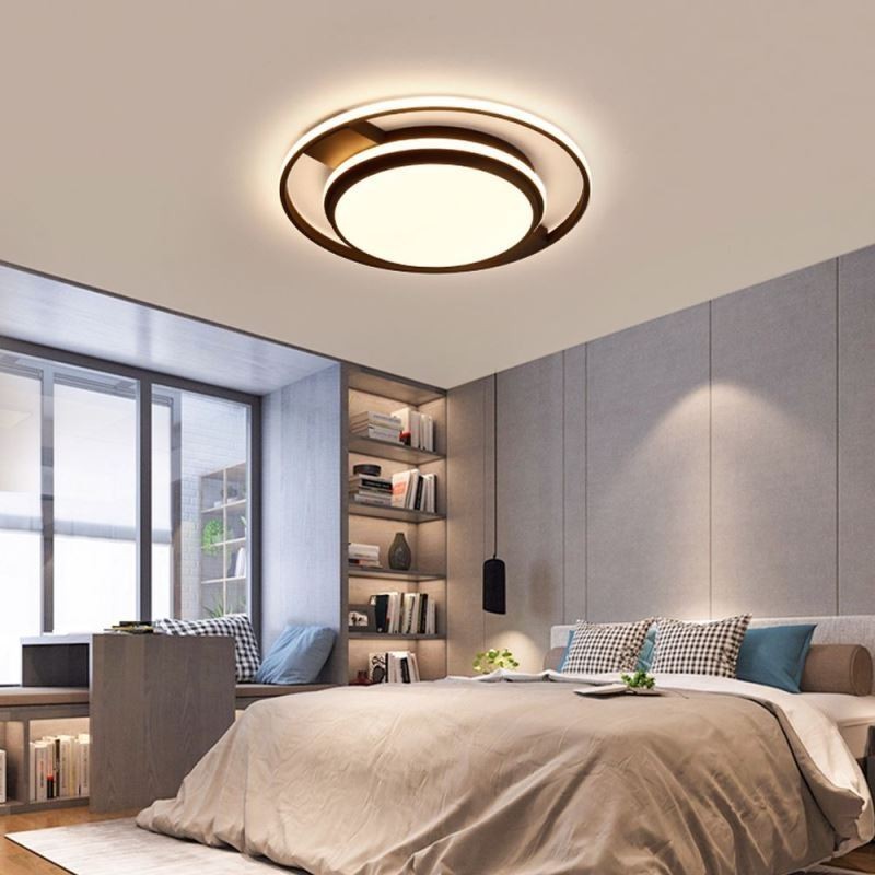 Moderné minimalistické okrúhle stropné svietidlo pod omietku
