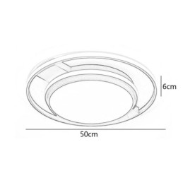 Moderné minimalistické okrúhle stropné svietidlo pod omietku