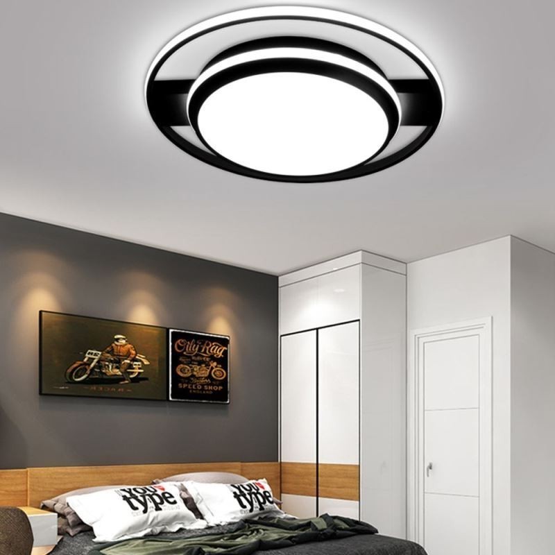 Moderné minimalistické okrúhle stropné svietidlo pod omietku