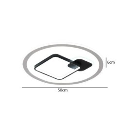 Moderné minimalistické stropné svietidlo okrúhle a štvorcové zapustené svietidlo