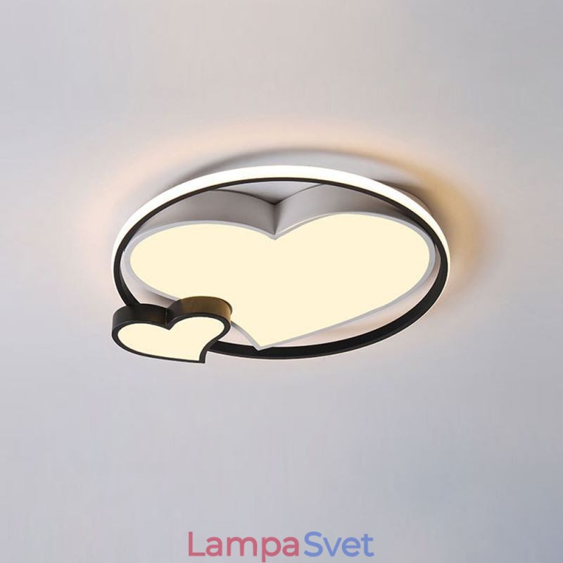 Dekoratívne stropné svietidlo Double Hearts pod omietku