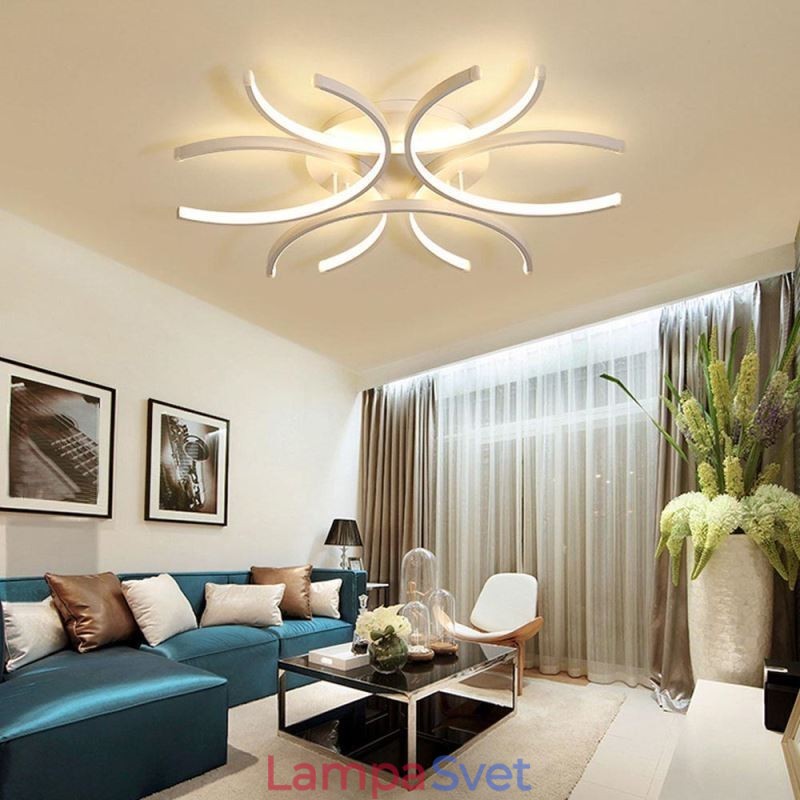 Moderné stropné svietidlo na zapustenú montáž so silikagélom