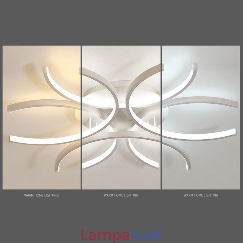 Moderné stropné svietidlo na zapustenú montáž so silikagélom