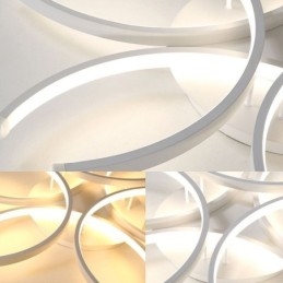 Moderné stropné svietidlo na zapustenú montáž so silikagélom