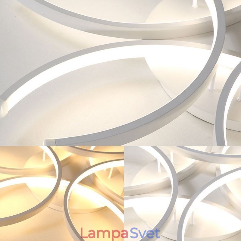 Moderné stropné svietidlo na zapustenú montáž so silikagélom