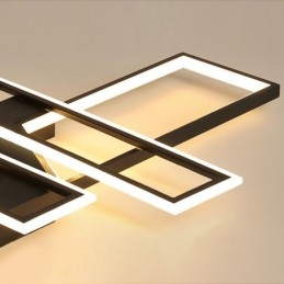 Moderné geometrické lineárne dekoratívne svietidlo so 4 svietidlami