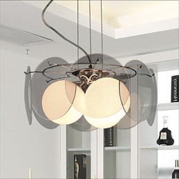 ponuky Milan Simple Fashion Style Luster Light Smoke Grey Glass Luster