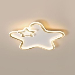 Creative Star Flush Mount Golden Star stropné svietidlo