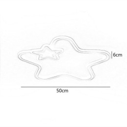 Creative Star Flush Mount Golden Star stropné svietidlo