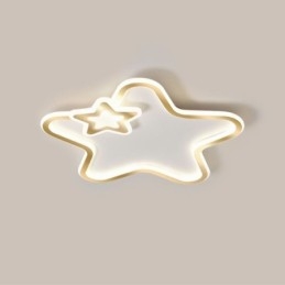 Creative Star Flush Mount Golden Star stropné svietidlo