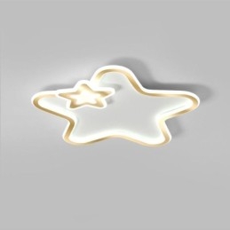 Creative Star Flush Mount Golden Star stropné svietidlo
