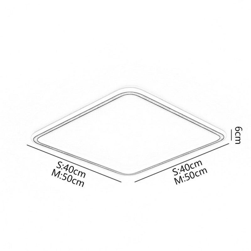 Moderné minimalistické zapustené ultratenké stropné svietidlo so zapustenou montážou