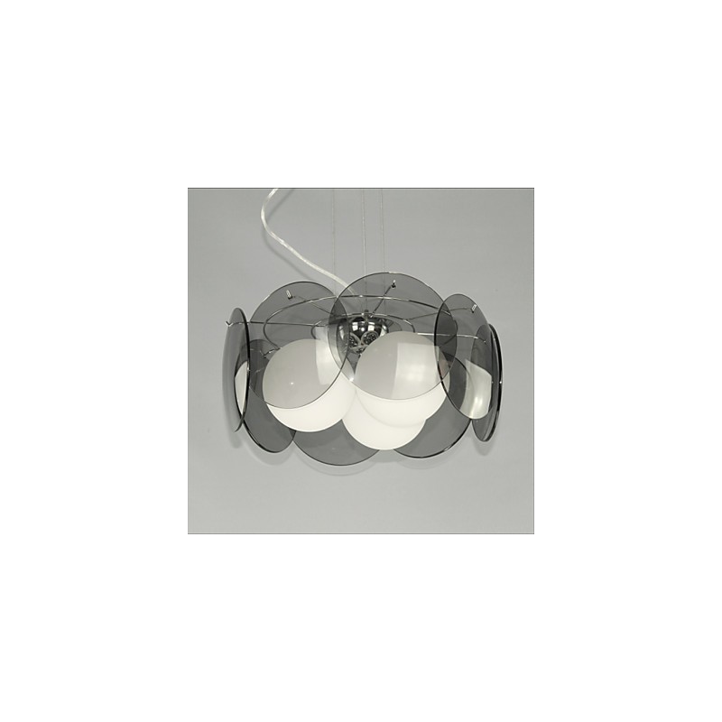 ponuky Milan Simple Fashion Style Luster Light Smoke Grey Glass Luster