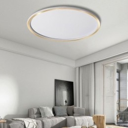 Zapustené minimalistické kruhové stropné svietidlo