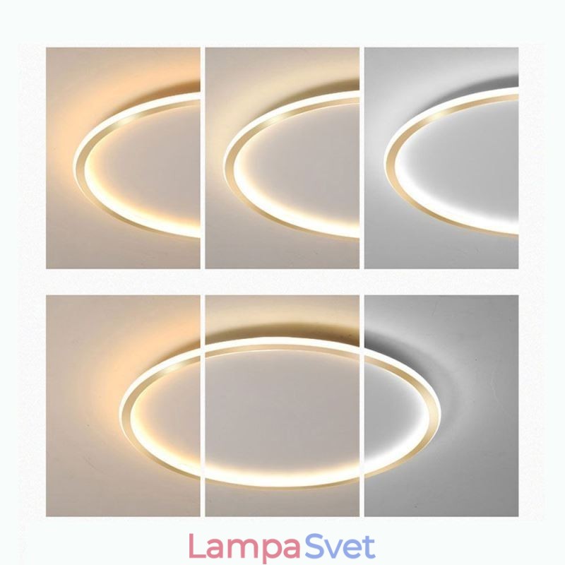 Zapustené minimalistické kruhové stropné svietidlo